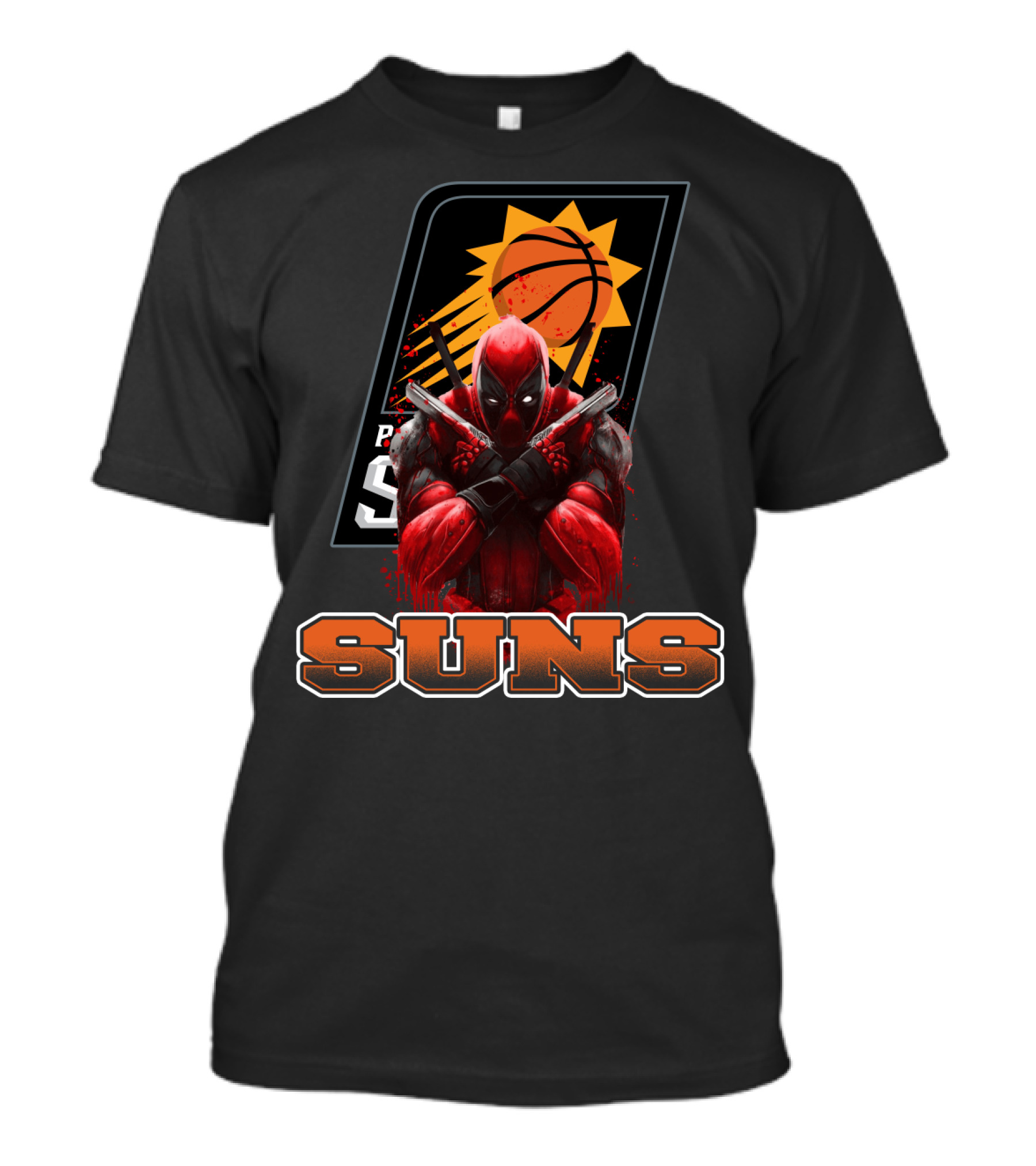 Phoenix Suns Basketball Deadpool Crossover Fan T-Shirt