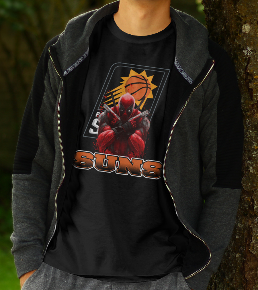 Phoenix Suns Basketball Deadpool Crossover Fan T-Shirt