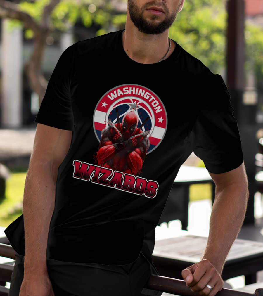 Washington Wizards Deadpool Crossover Fan T-Shirt