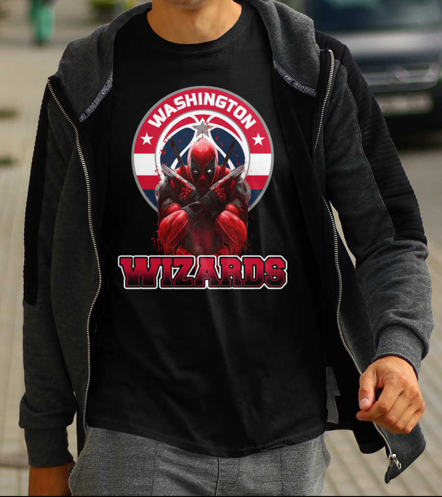 Washington Wizards Deadpool Crossover Fan T-Shirt