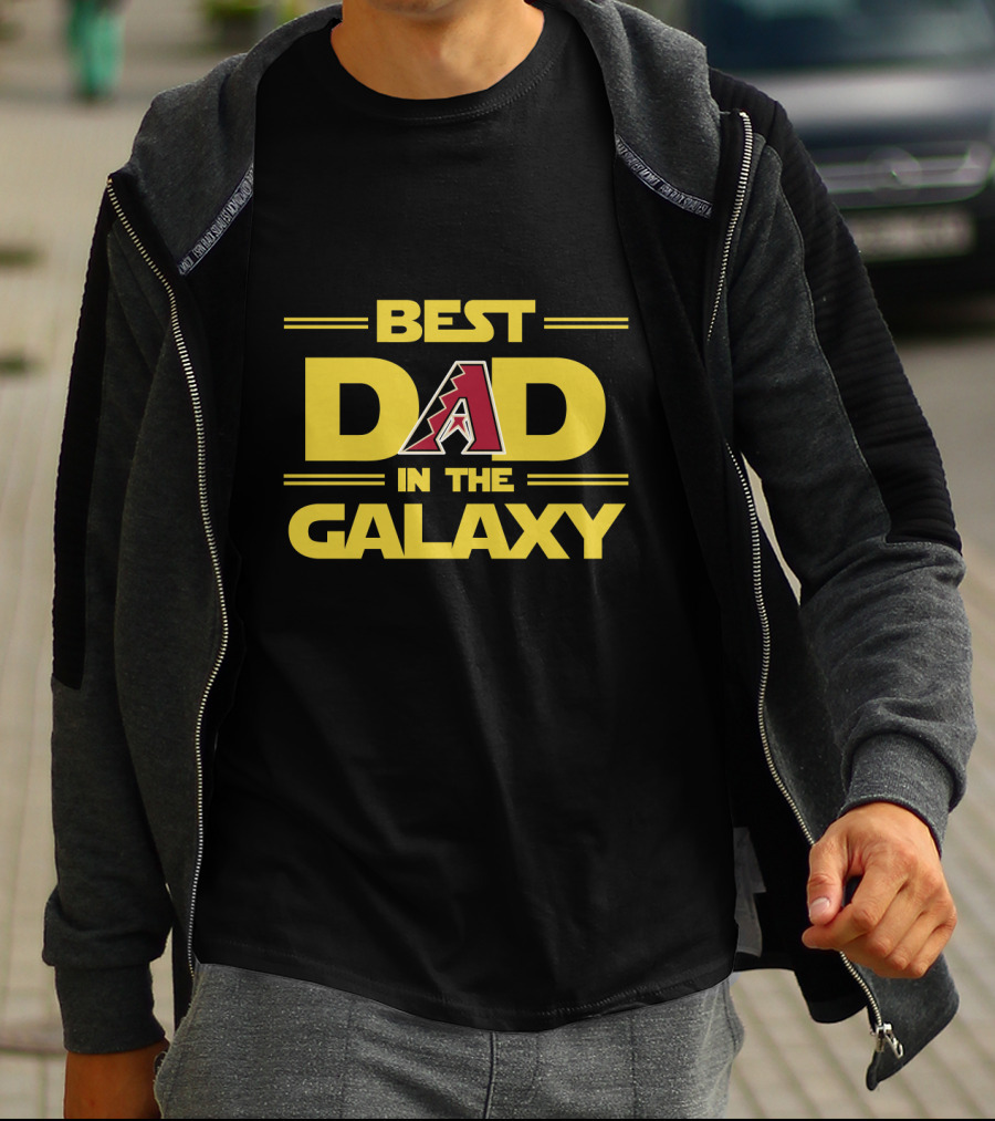 Best Arizona Diamondbacks Dad In The Galaxy Star Wars T-Shirt