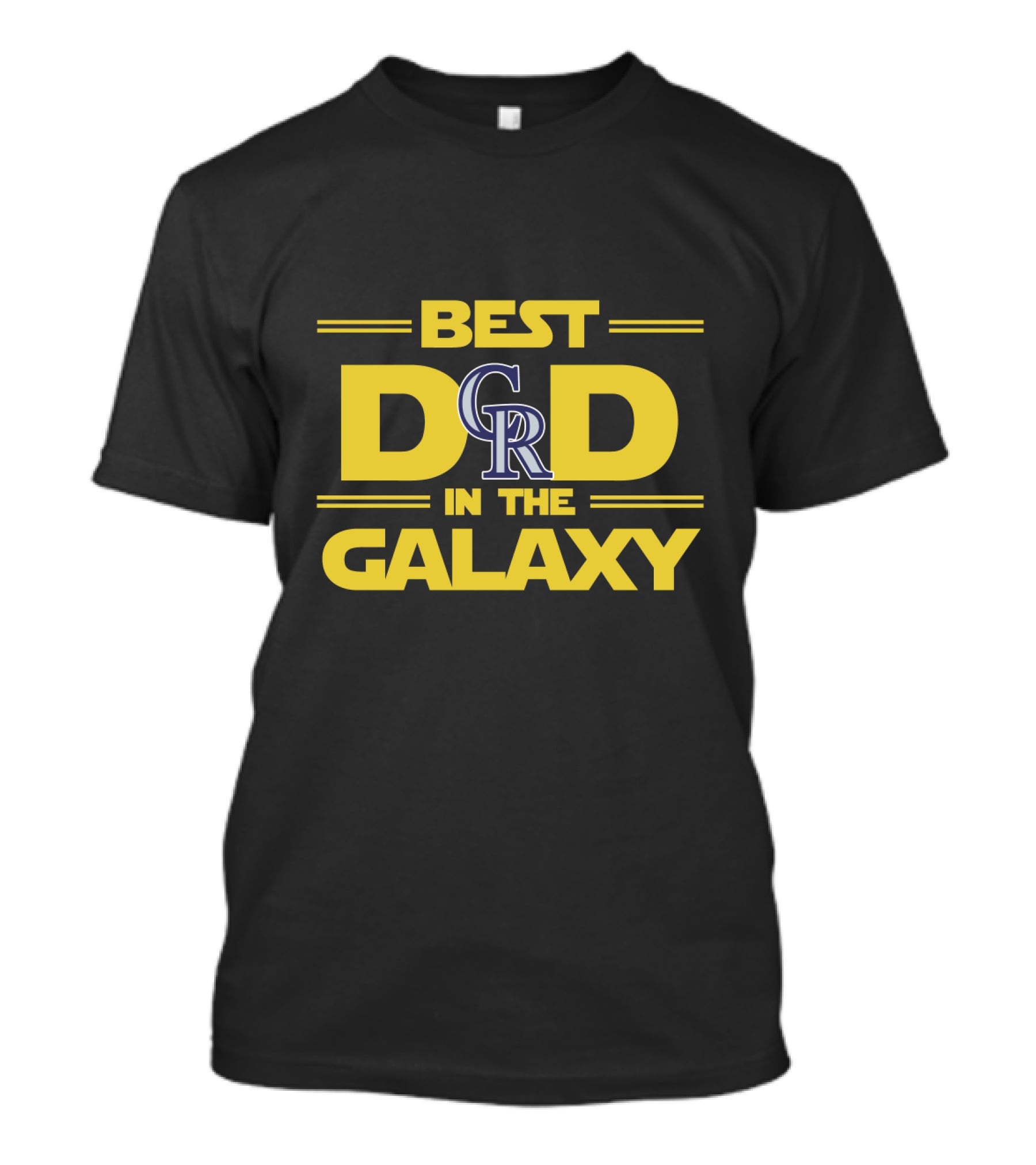 Best Dad In The Galaxy Colorado Rockies CR T-Shirt