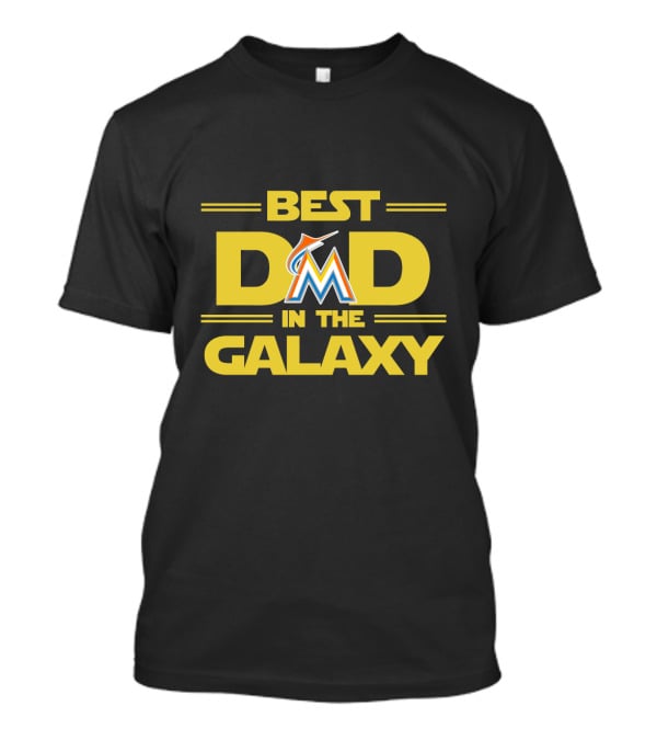 Best Miami Marlins Dad In The Galaxy Star Wars Inspired Graphics T-Shirt