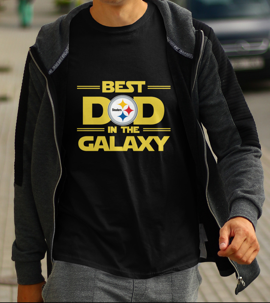 Best Pittsburgh Steelers Dad In The Galaxy Football Fan Gift T-Shirt