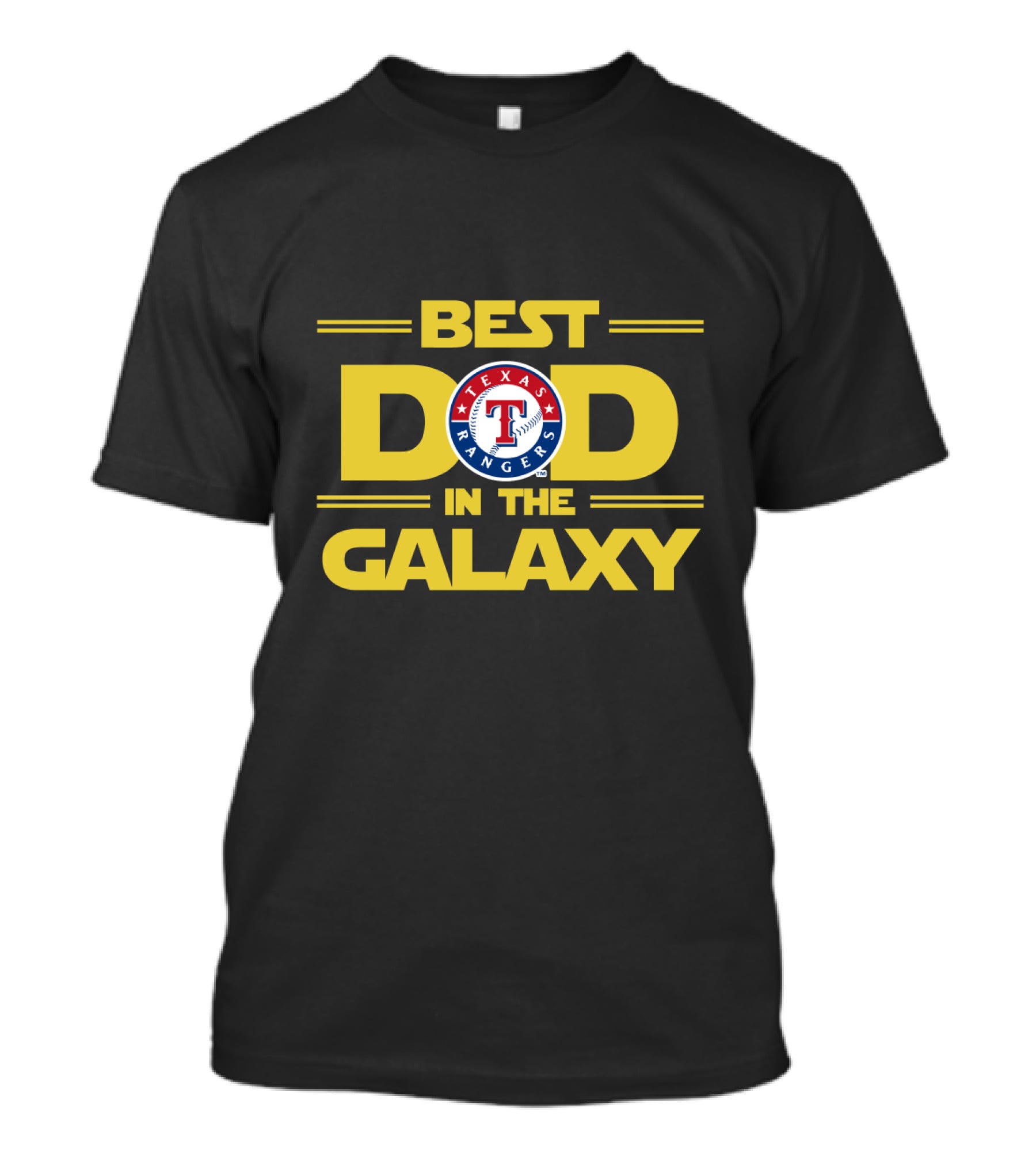 Best Dad In The Galaxy Texas Rangers MLB Fan Gear T-Shirt