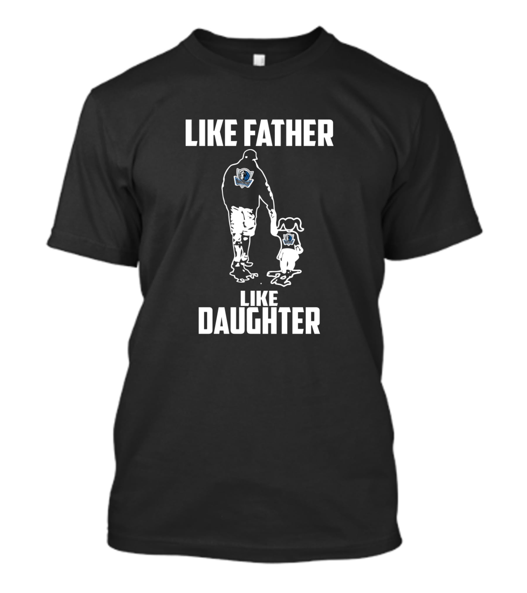 Like Father Like Daughter Dallas Mavericks Family Matching Sports Fans T-Shirt