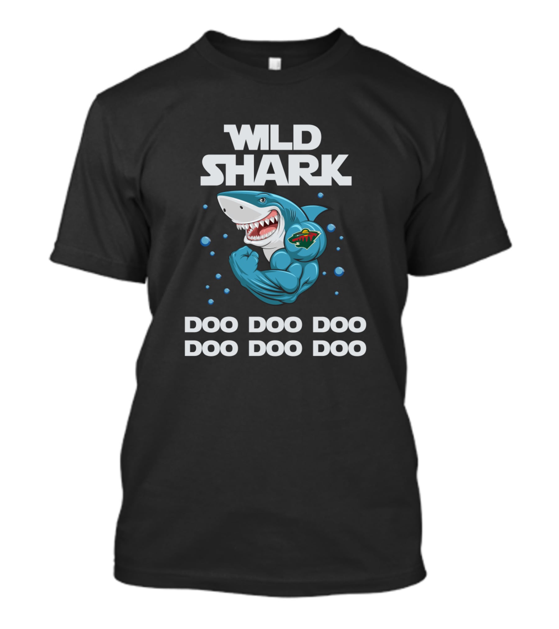 Wild Shark Minnesota Doo Doo Doo Nhl T-Shirt