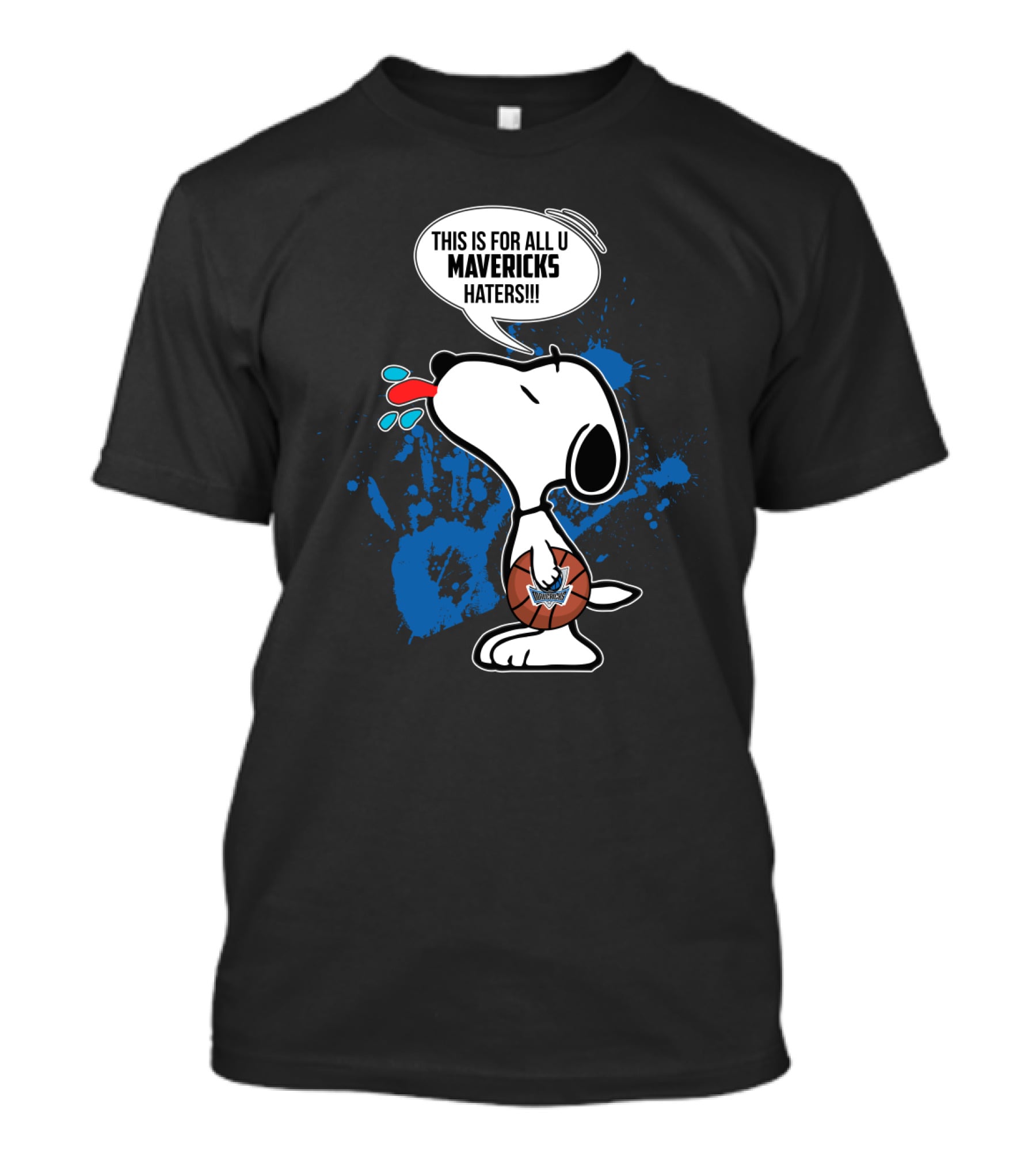 Snoopy This Is For All U Mavericks Haters Basketball T-Shirt