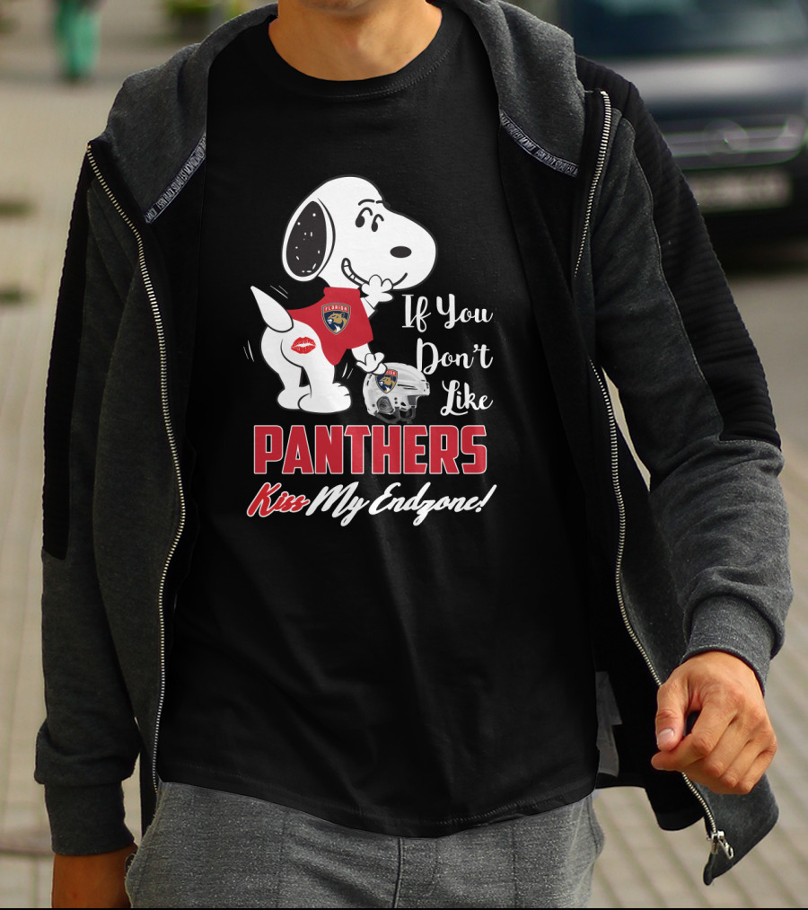 If You Don’t Like Florida Panthers Kiss My Endzone Snoopy T-Shirt