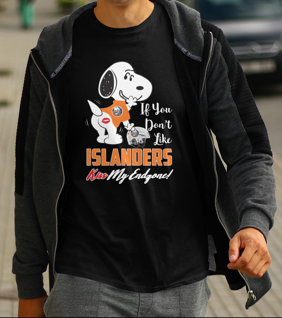 Snoopy If You Don't Like Islanders Kiss My Endzone New York Islanders T-Shirt