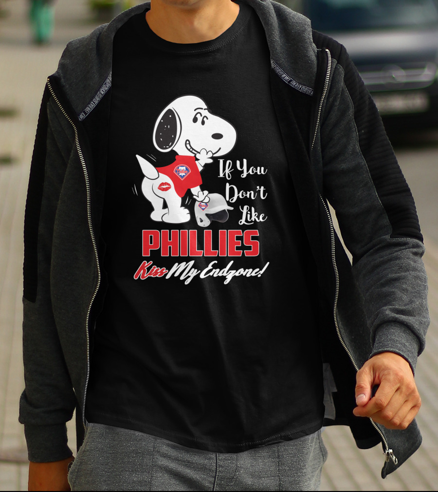 Snoopy If You Don’t Like Phillies Kiss My Endzone Philadelphia Phillies T-Shirt