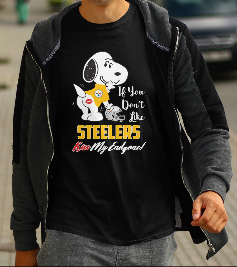 Snoopy Steelers Kiss My Endzone! If You Don't Like Steelers T-Shirt