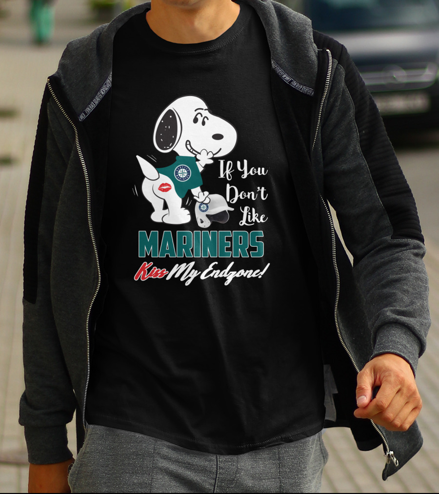 Snoopy If You Don’t Like Mariners Kiss My Endzone T-Shirt