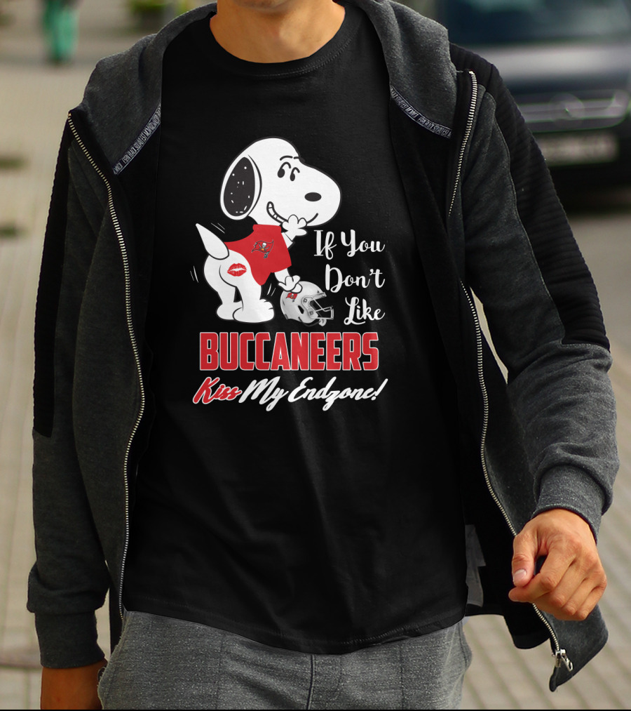 Snoopy Kiss My Endzone Tampa Bay Buccaneers Fans If You Don't Like T-Shirt