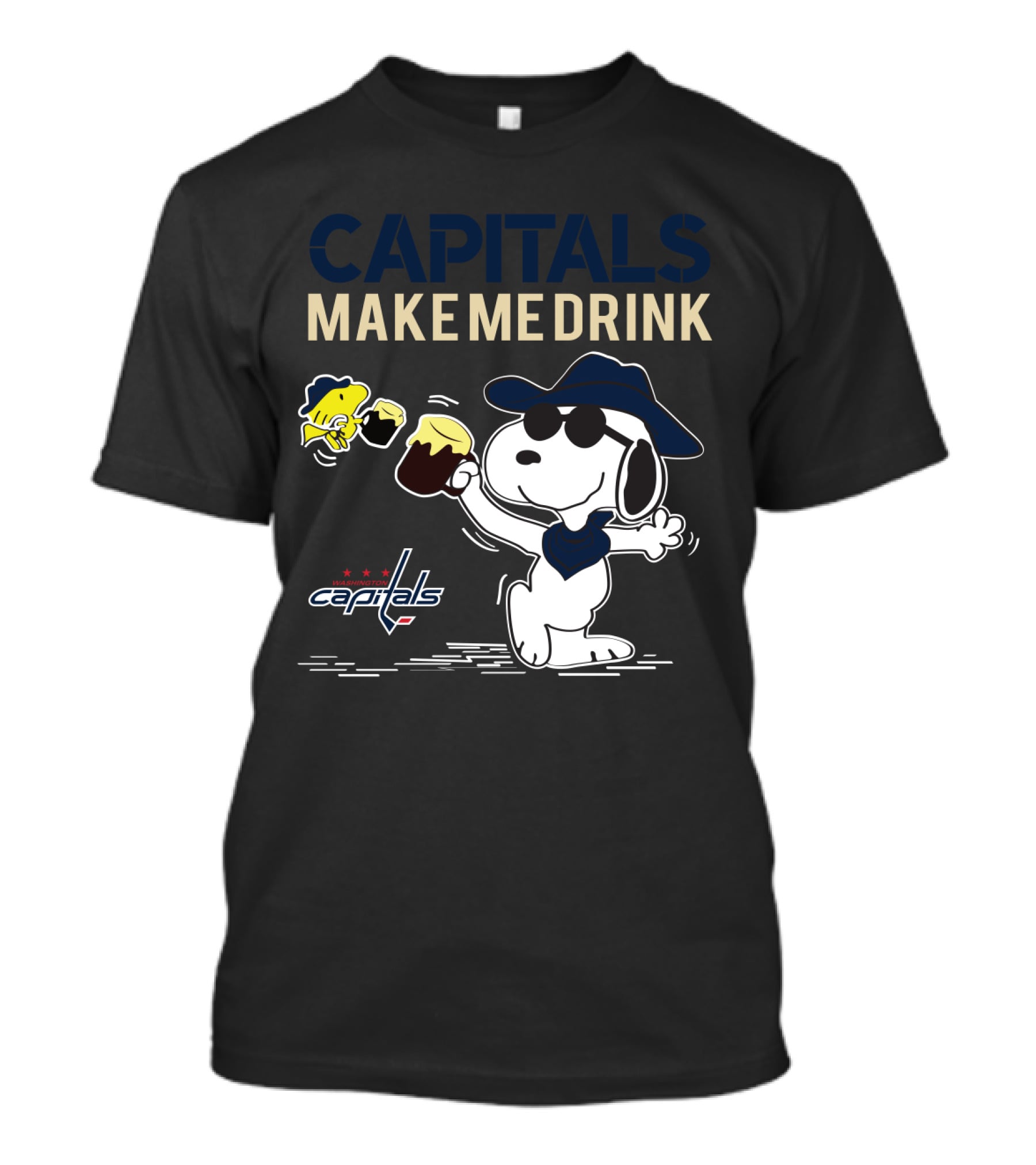 Capitals Make Me Drink Snoopy Washington Capitals Fans T-Shirt