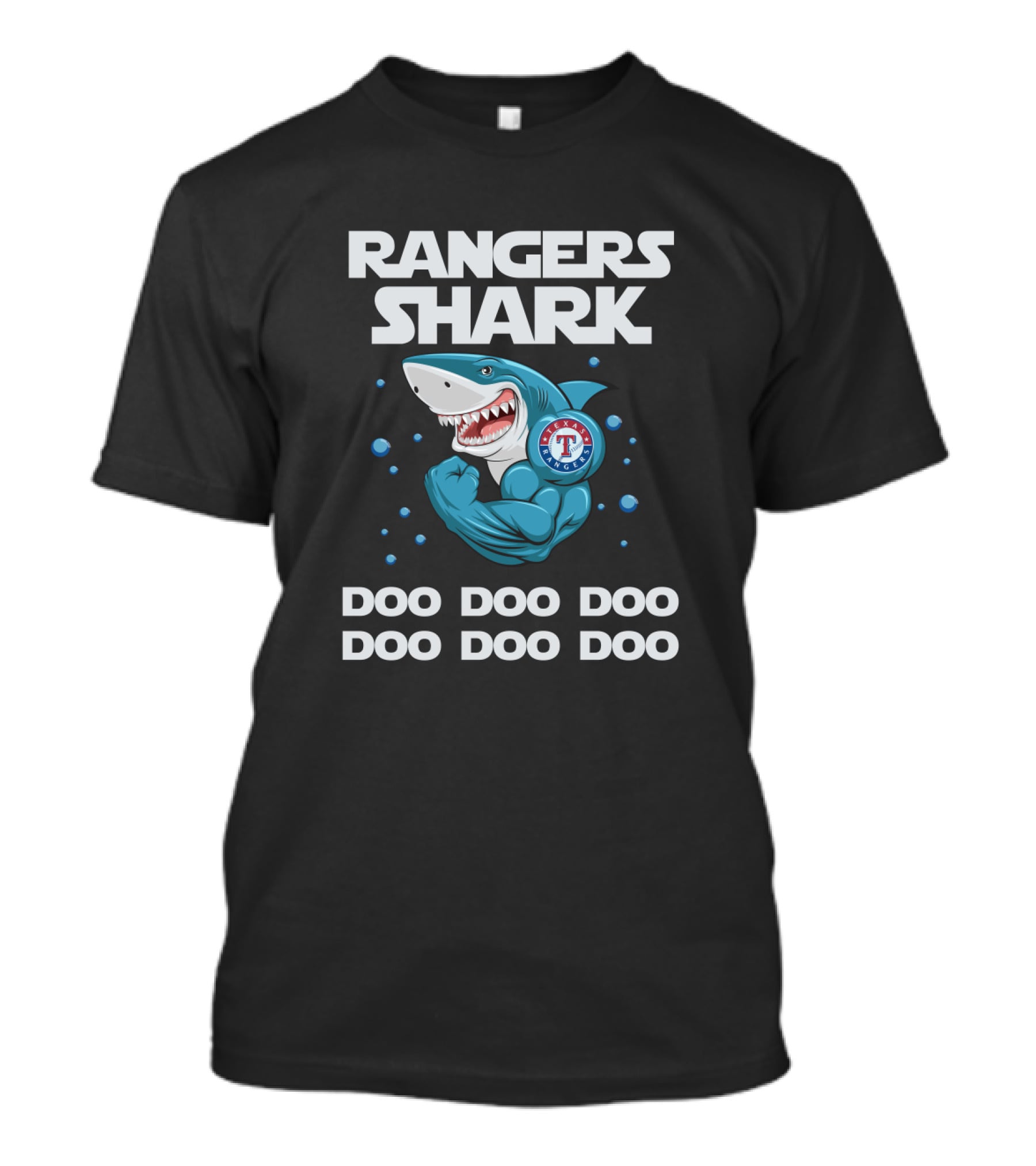 Rangers Shark Doo Doo Doo Texas Mlb T-Shirt