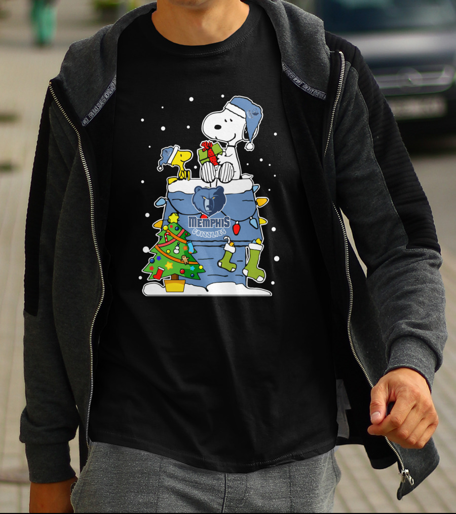Memphis Grizzlies Snoopy Christmas Lover T-Shirt