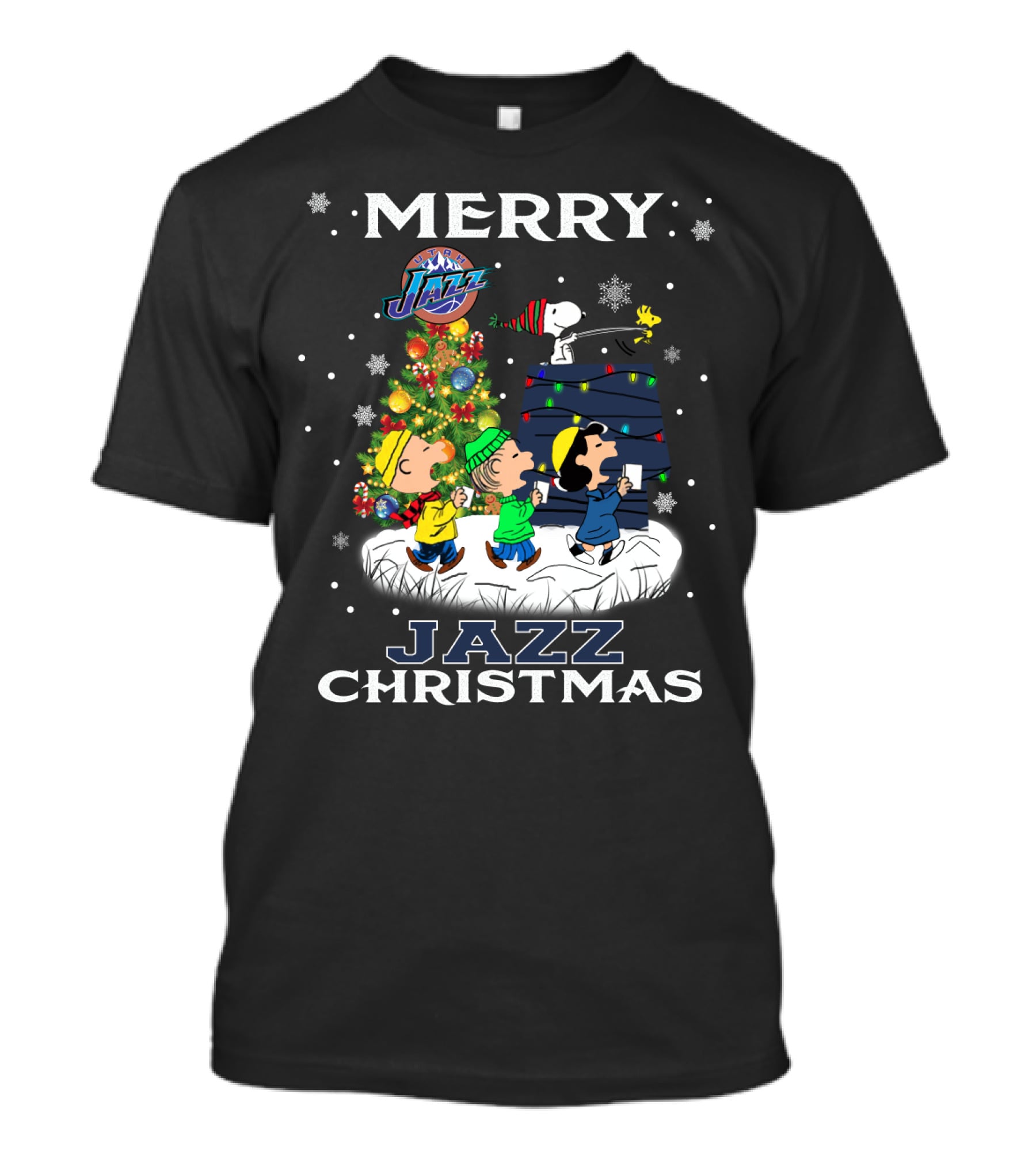 Merry Jazz Christmas Utah Snoopy Fans T-Shirt