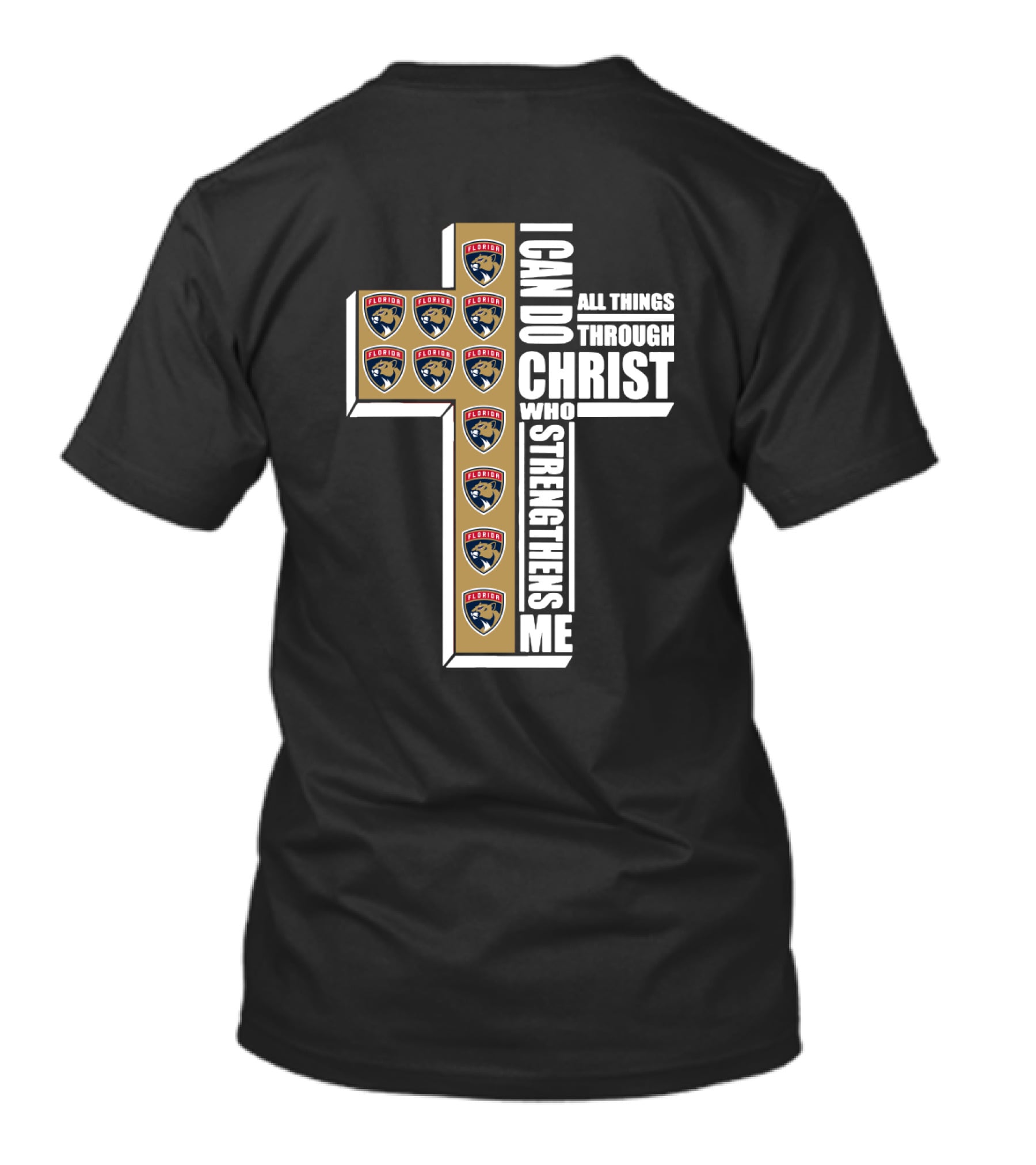 Florida Panthers I Can Do All Things Through Christ Who Strengthens Me T-Shirt