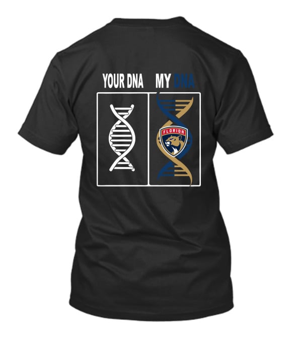 Florida Panthers Fan DNA Comparison With Team Logo Integration T-Shirt