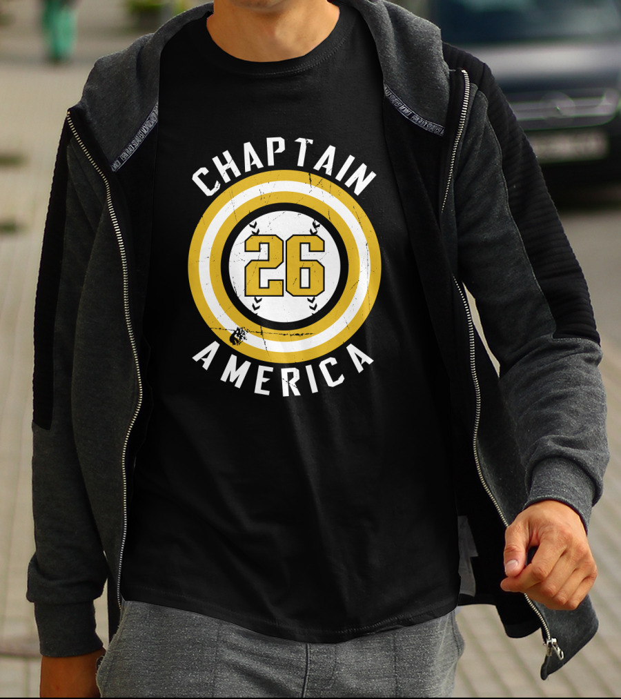 Chaplain America 26 Oakland Athletics Fans Baseball-Themed T-Shirt