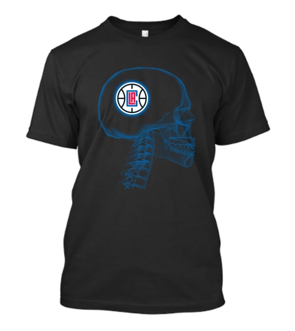 La Clippers Brain Skeleton Halloween Theme For Fans T-Shirt