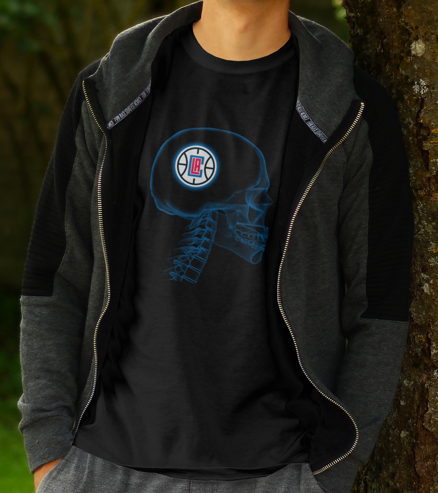 La Clippers Brain Skeleton Halloween Theme For Fans T-Shirt