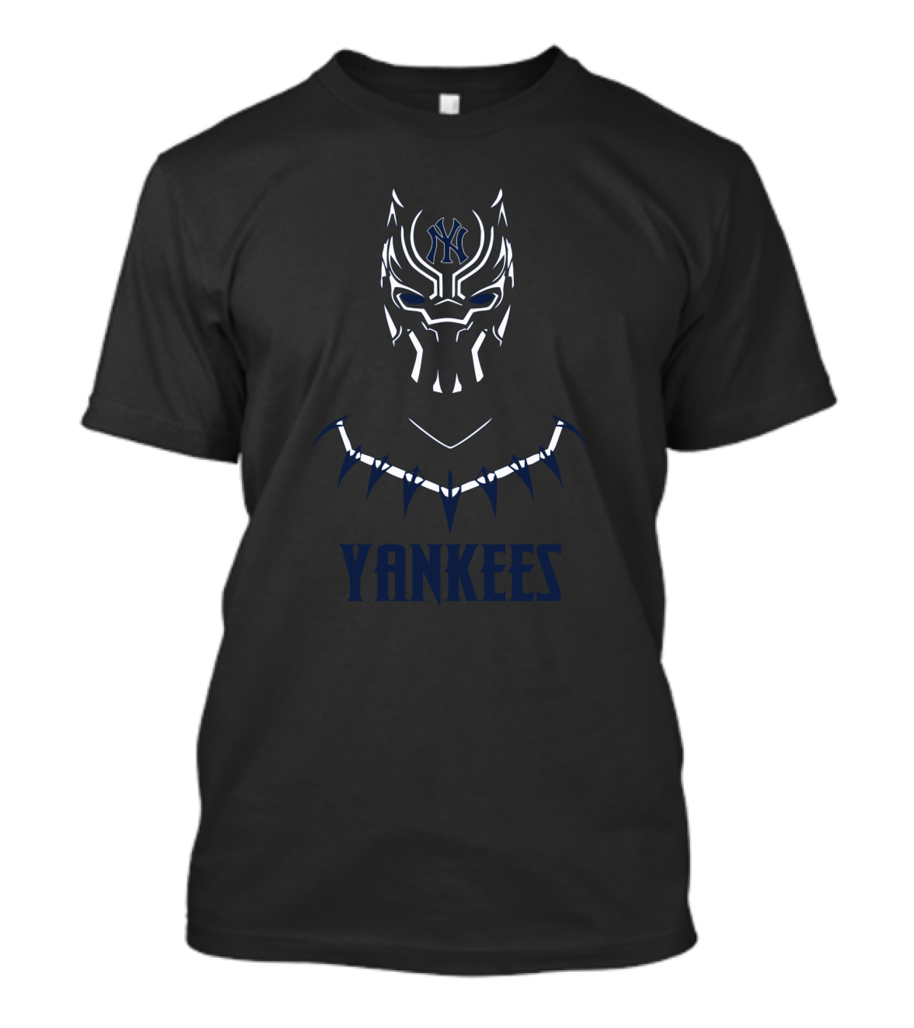 Yankees Black Panther Fan Art Collaboration T-Shirt