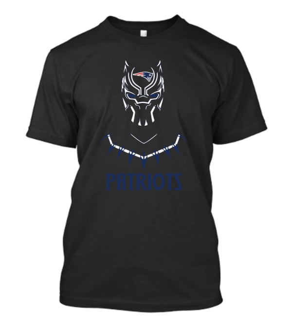 New England Patriots Black Panther Crossover T-Shirt