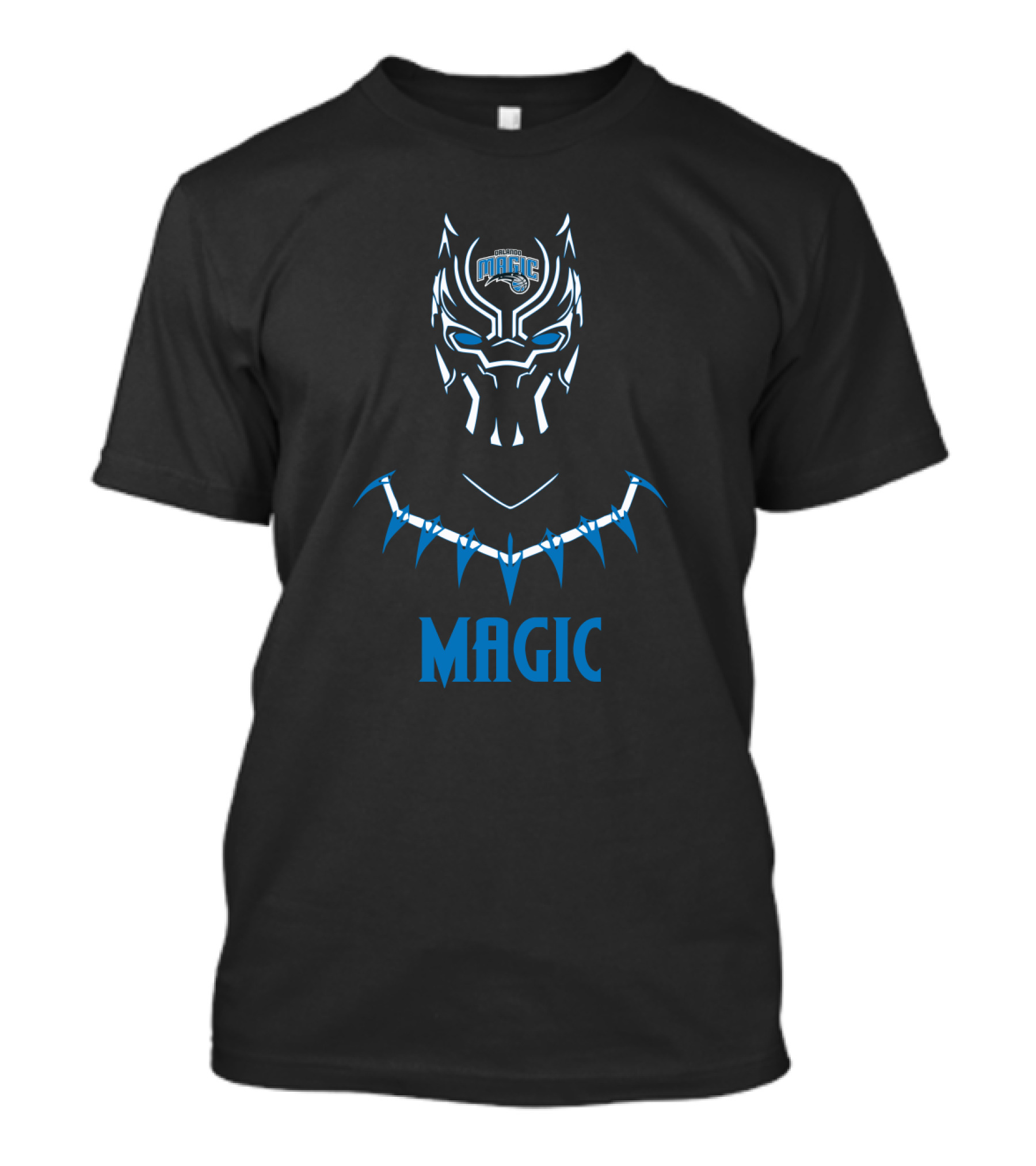 Orlando Magic Black Panther Fan Logo Mashup T-Shirt