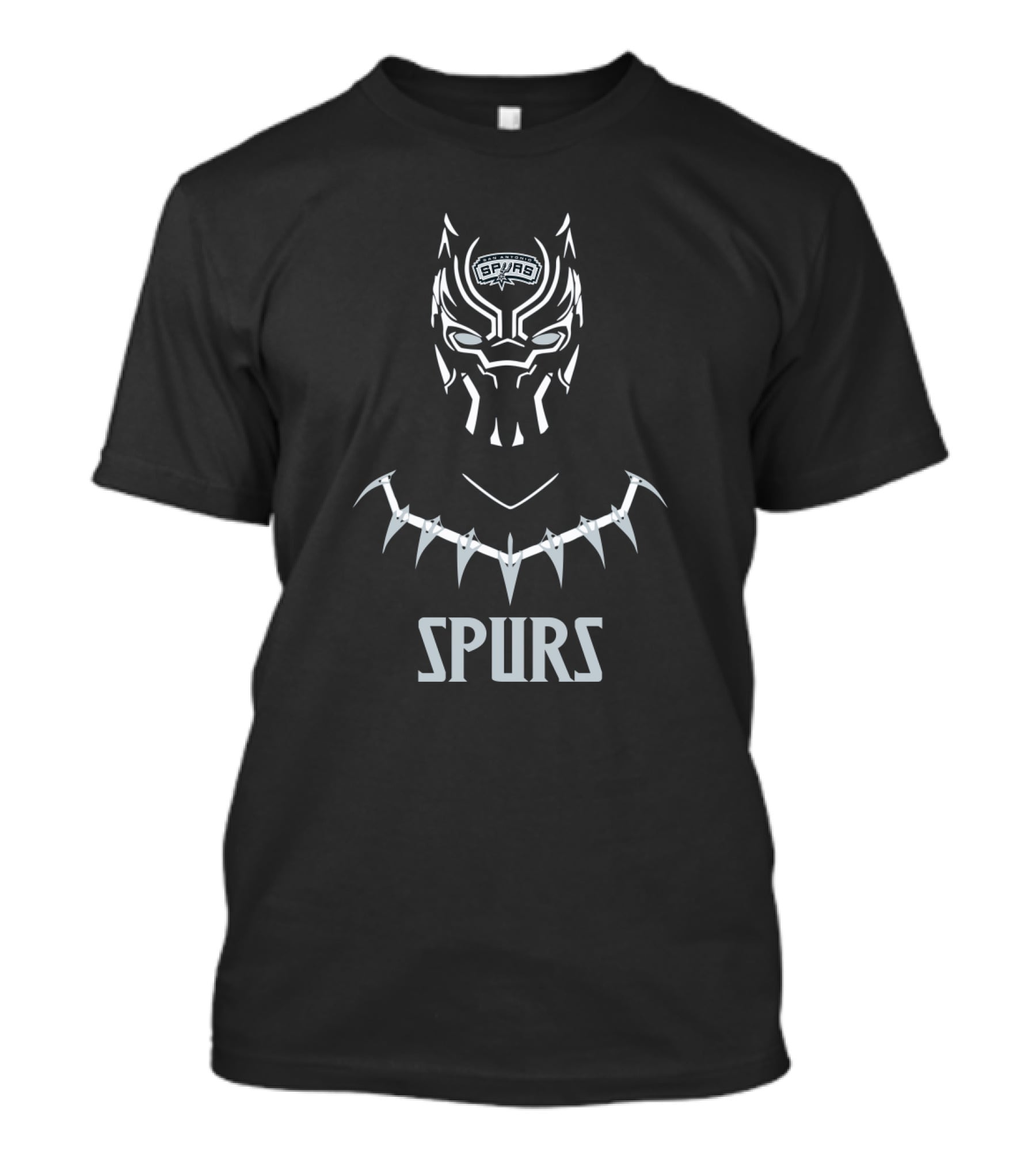 Spurs Black Panther Fan Crossover T-Shirt