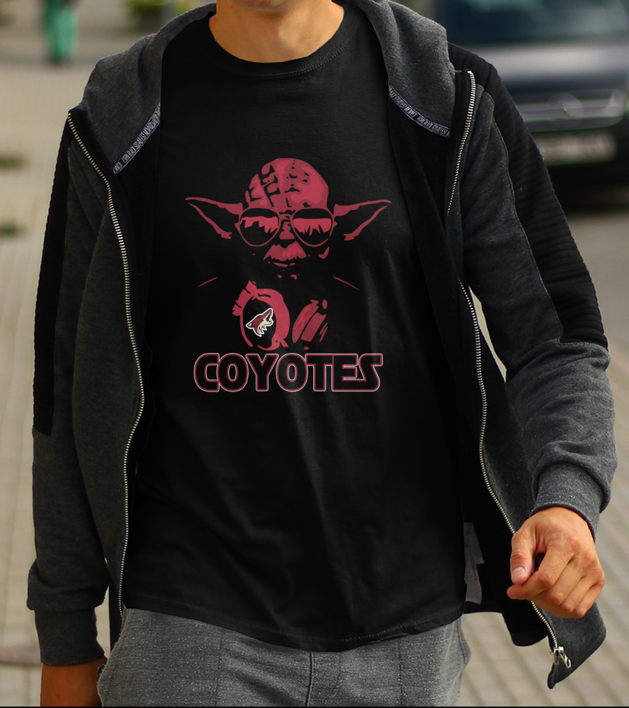 Yoda Coyotes Star Wars Arizona Hockey Fans Collaboration T-Shirt