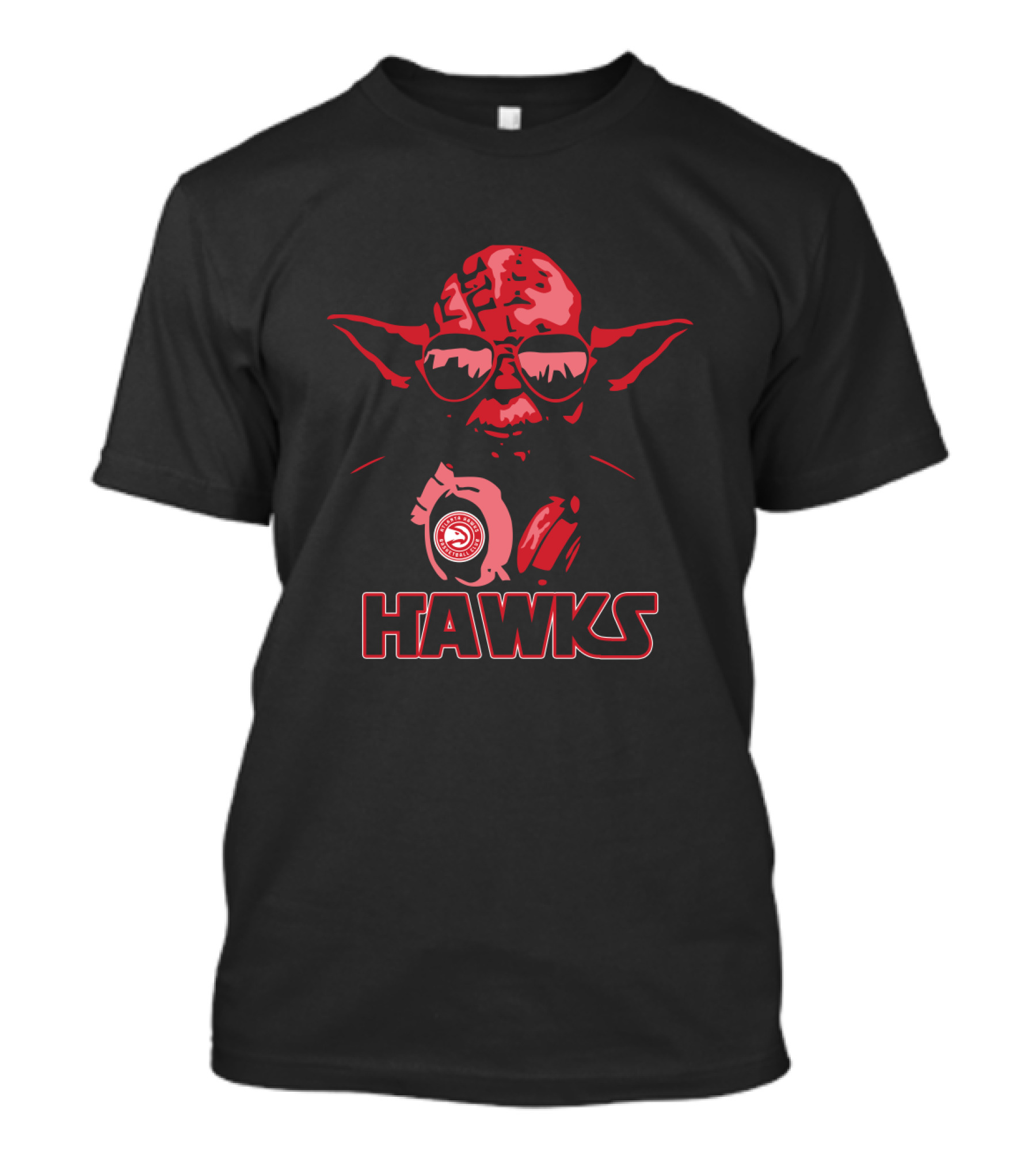 Yoda Star Wars Atlanta Hawks Fans Hawks T-Shirt