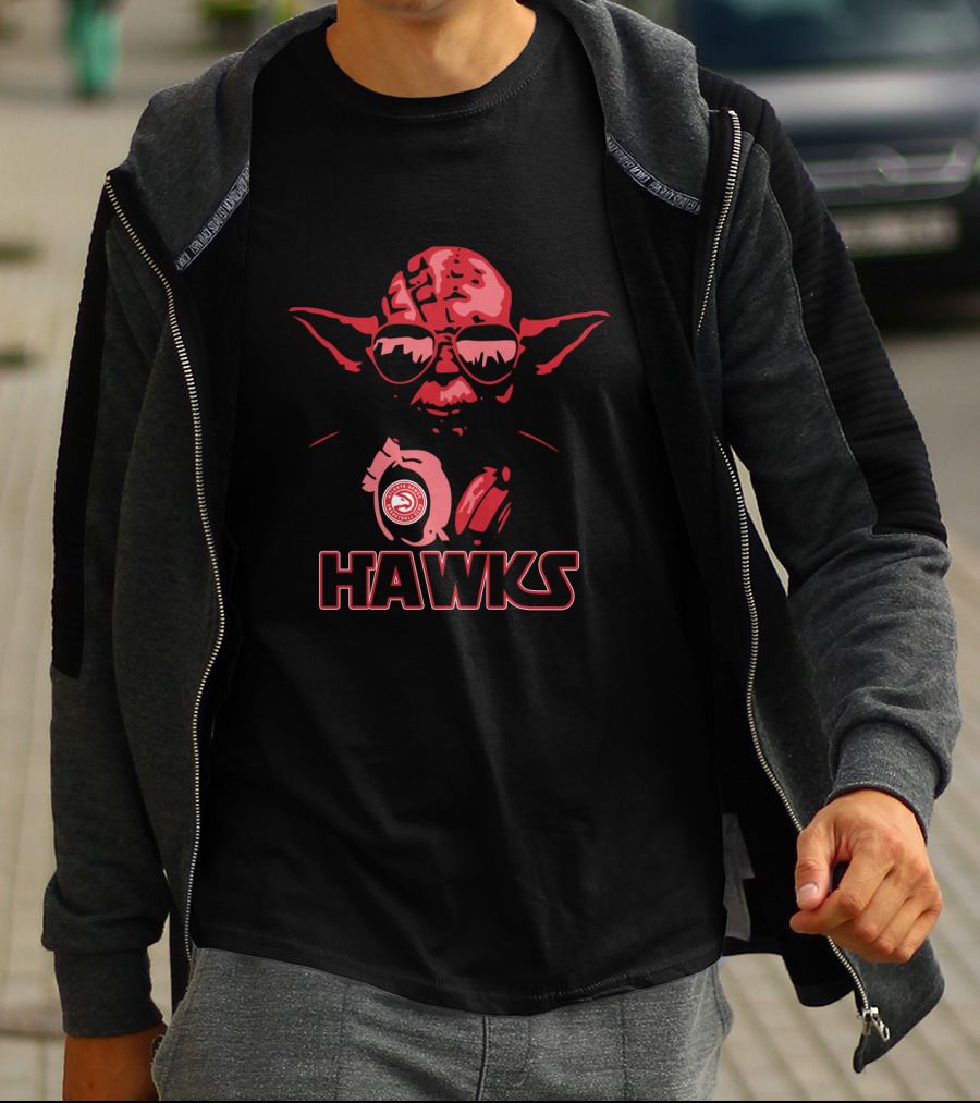 Yoda Star Wars Atlanta Hawks Fans Hawks T-Shirt