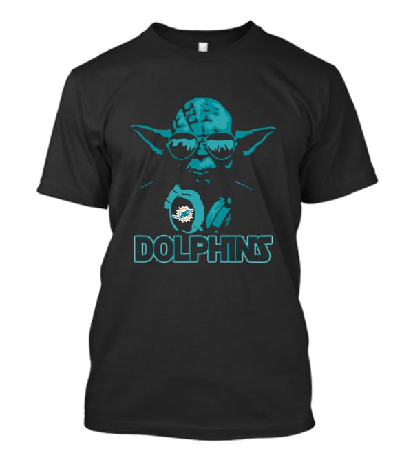 Yoda Star Wars Miami Dolphins Fans Enthusiast T-Shirt