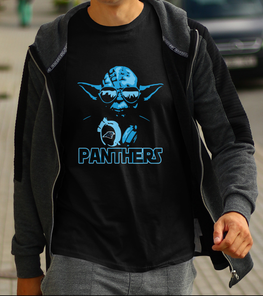 Yoda Star Wars Carolina Panthers Fans Panthers T-Shirt