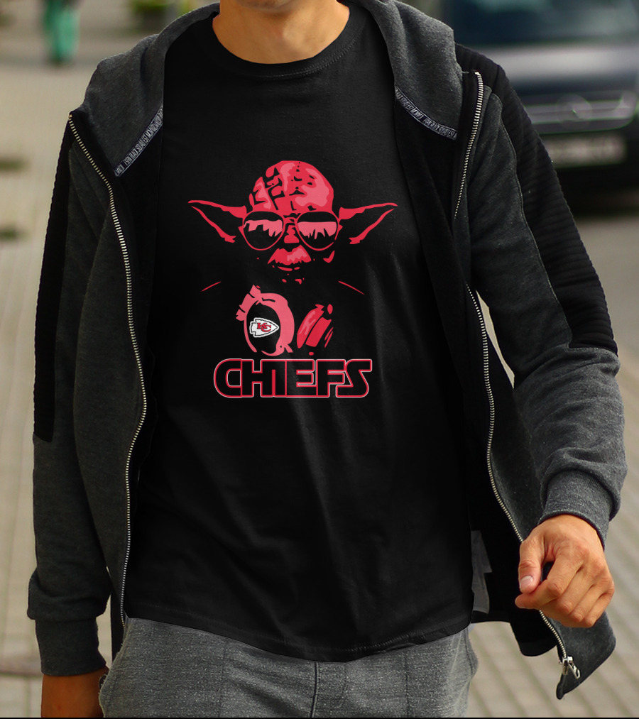 Yoda Star Wars Kansas City Chiefs Chefs Fans T-Shirt