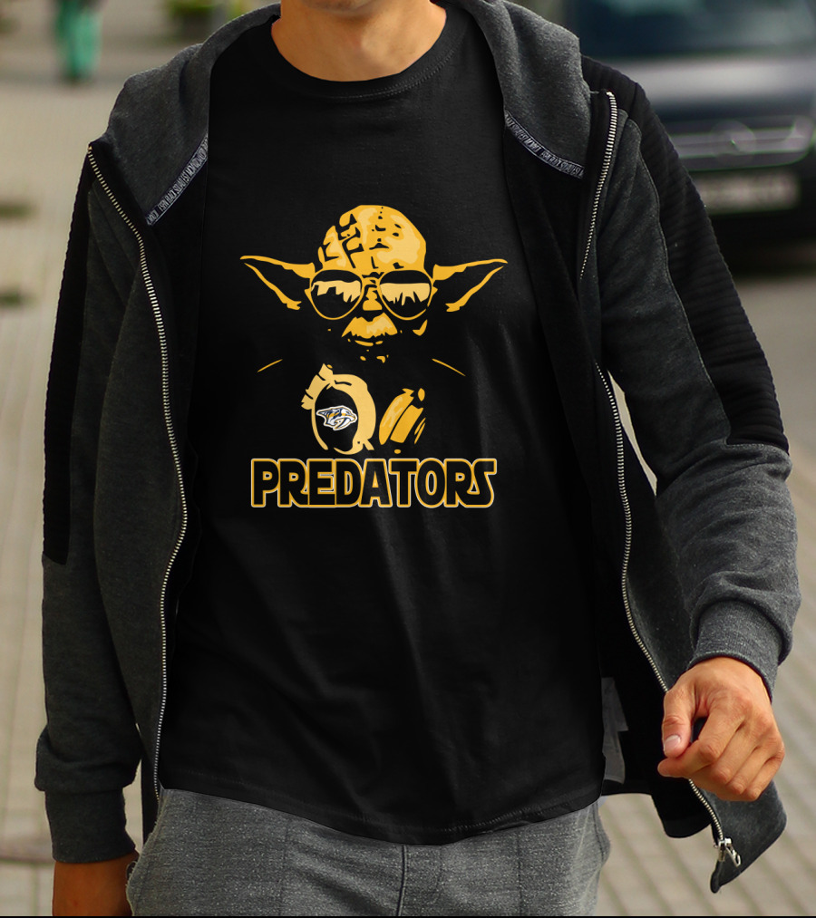 Yoda Nashville Predators Star Wars Fans Predators T-Shirt