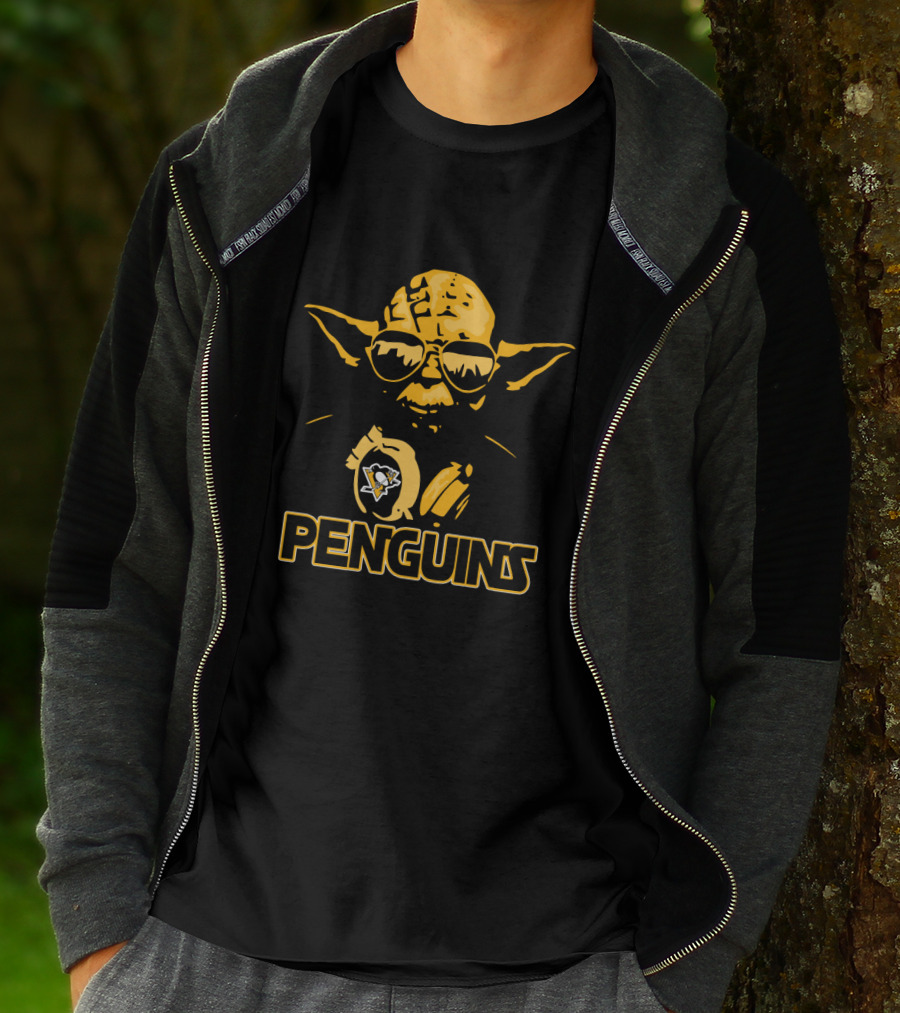 Yoda Star Wars Pittsburgh Penguins Fans Iconic T-Shirt
