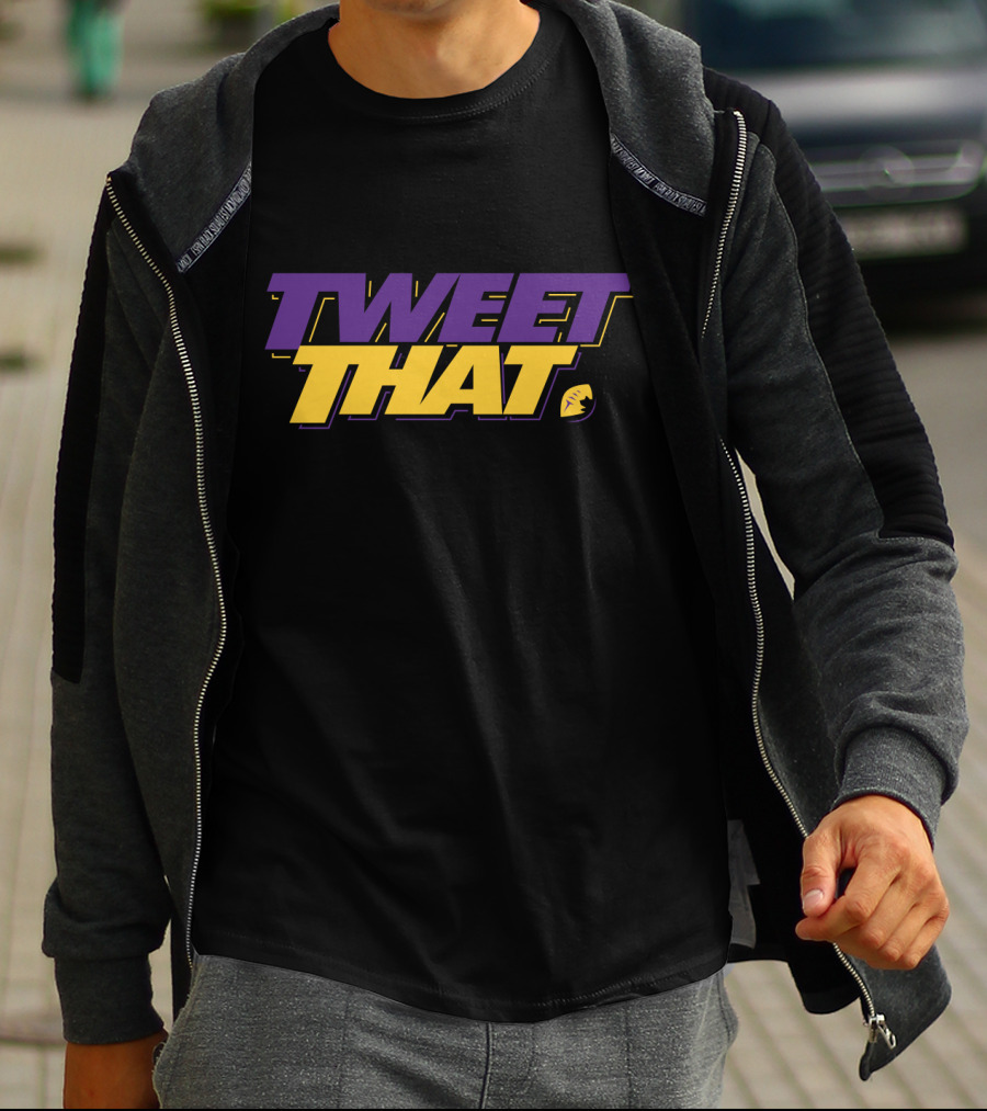 Tweet That Mike Zimmer Fans Vikings Football Purple Yellow T-Shirt