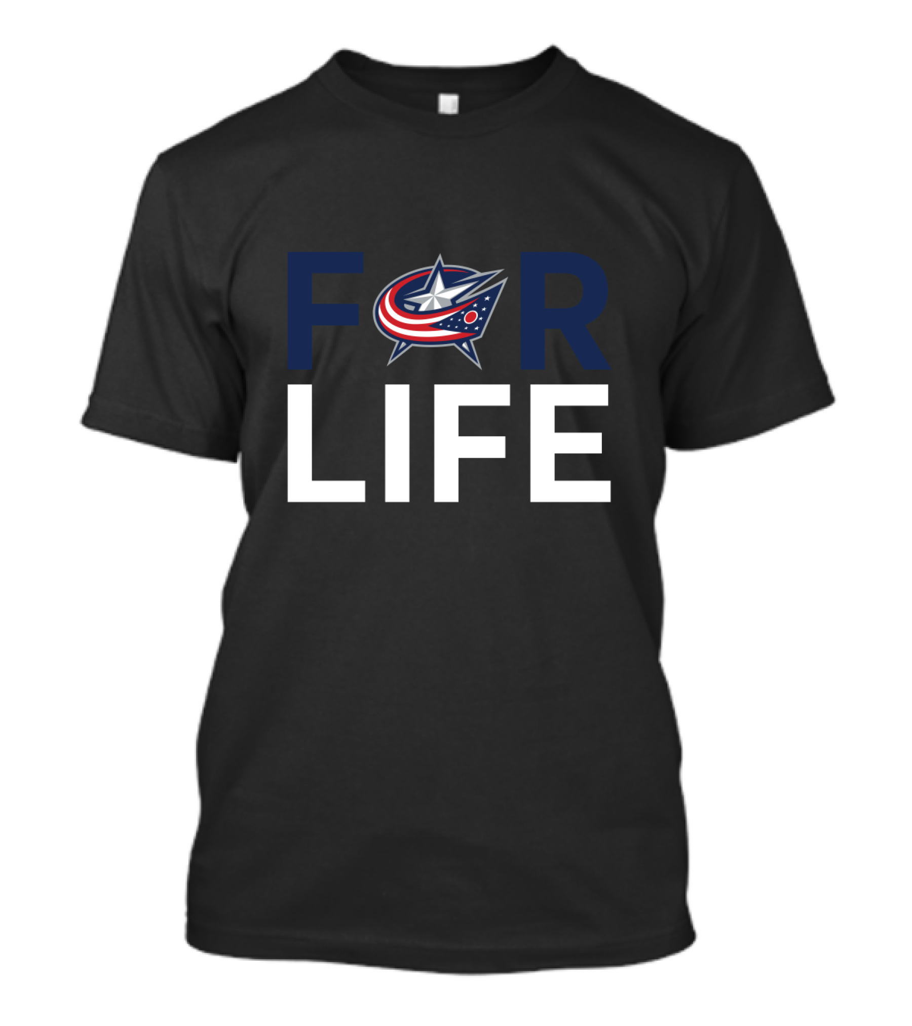 For Life Columbus Blue Jackets Fans T-Shirt