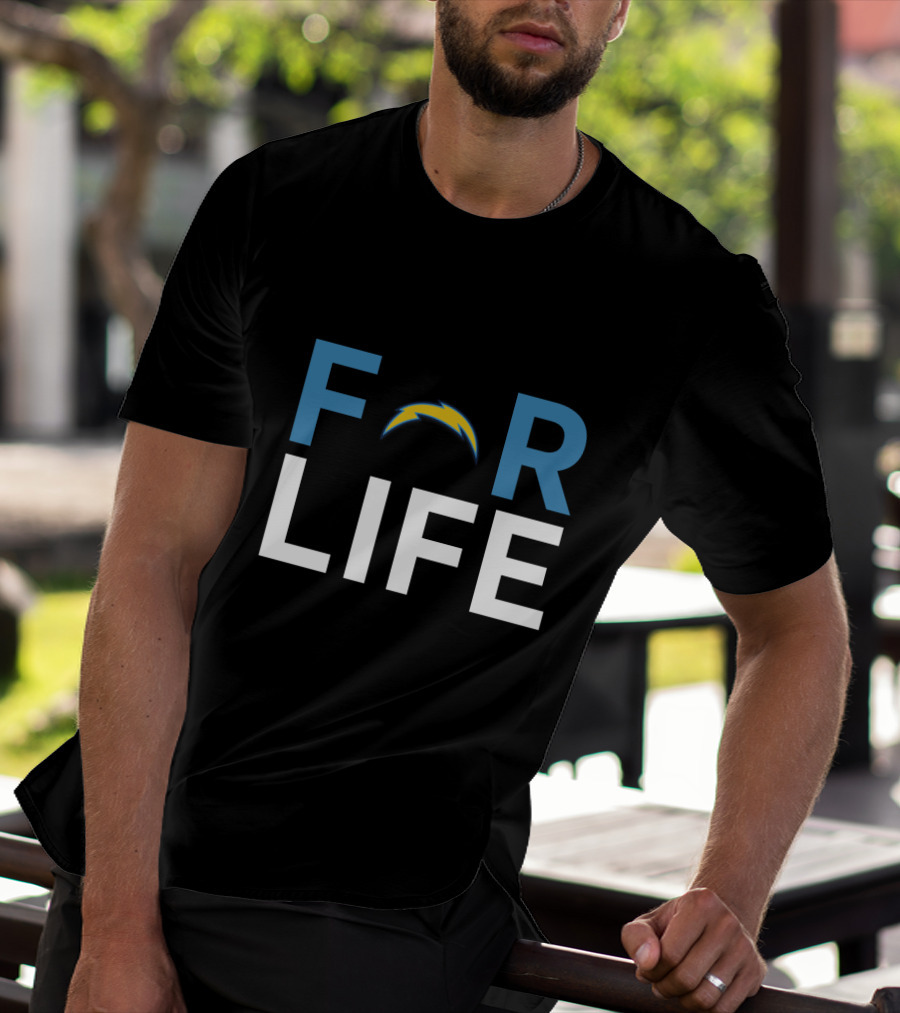 Los Angeles Chargers Bolt For Life Fan Commitment T-Shirt