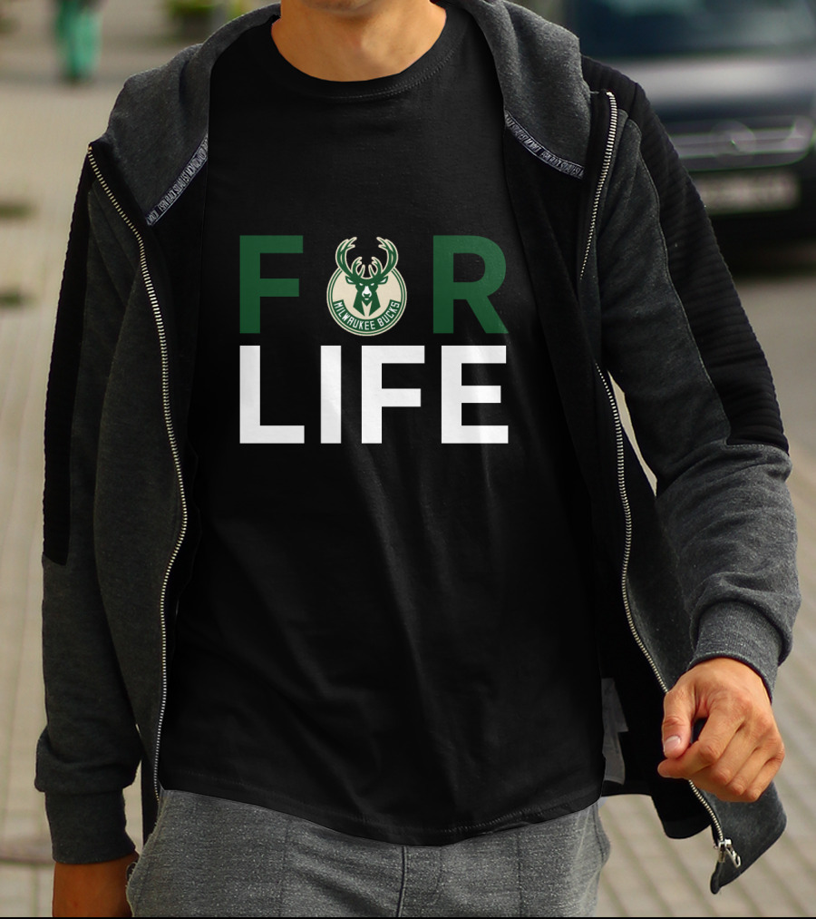 Milwaukee Bucks For Life Fan Loyalty T-Shirt