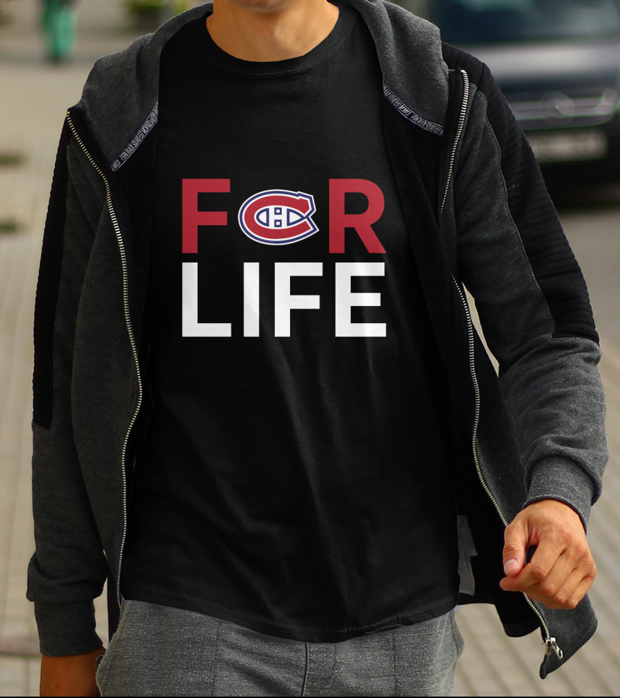 For Life Montreal Canadiens Fans Iconic Logo T-Shirt