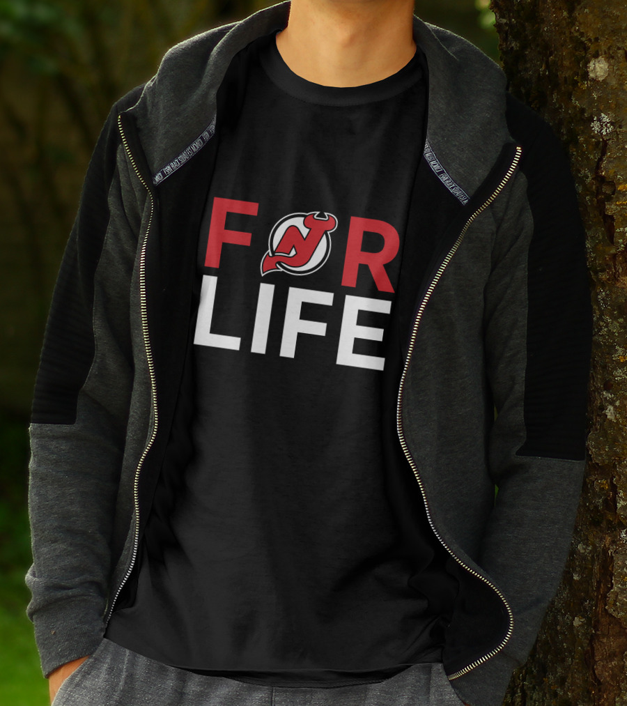 For Life New Jersey Devils Fans T-Shirt