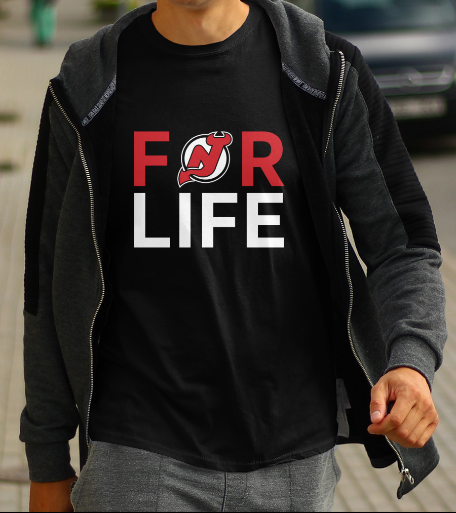 For Life New Jersey Devils Fans T-Shirt