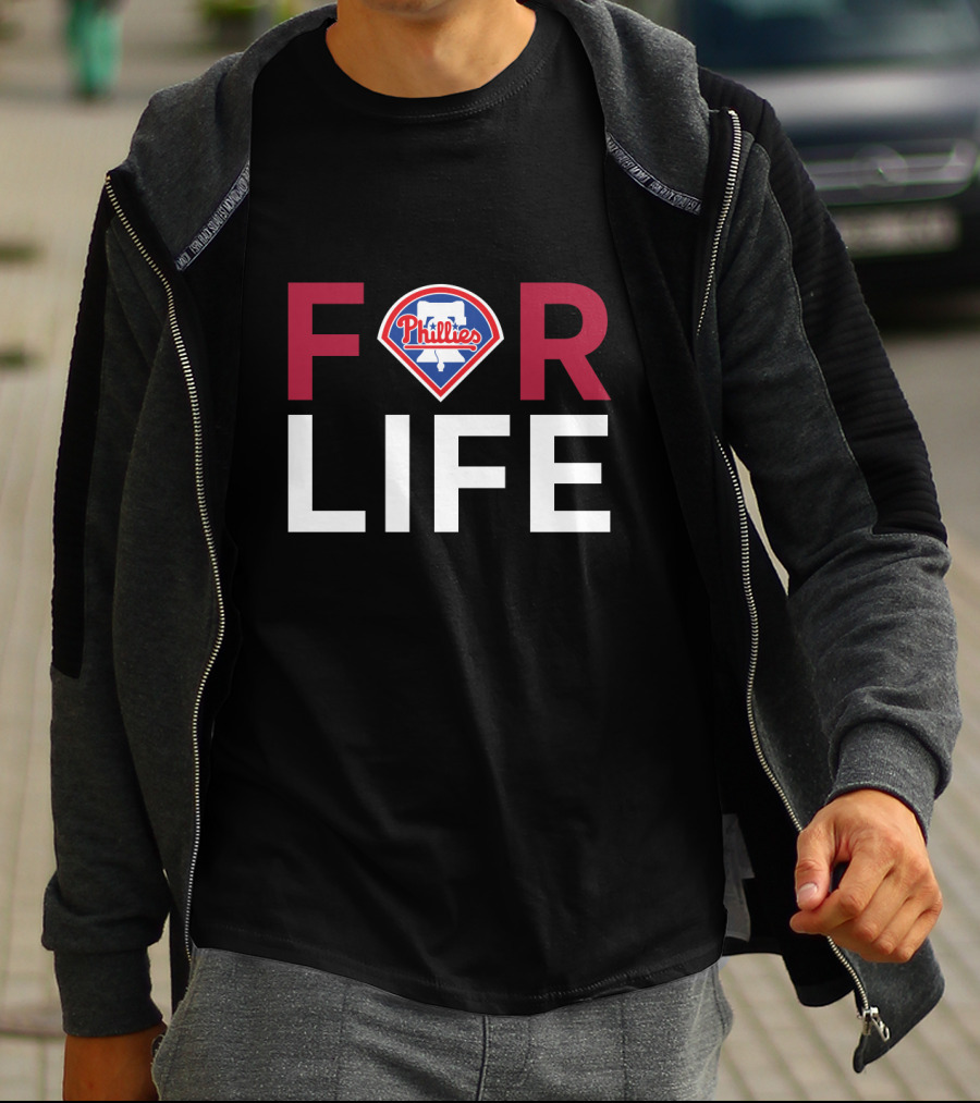 Philadelphia Phillies For Life Logo Fan T-Shirt