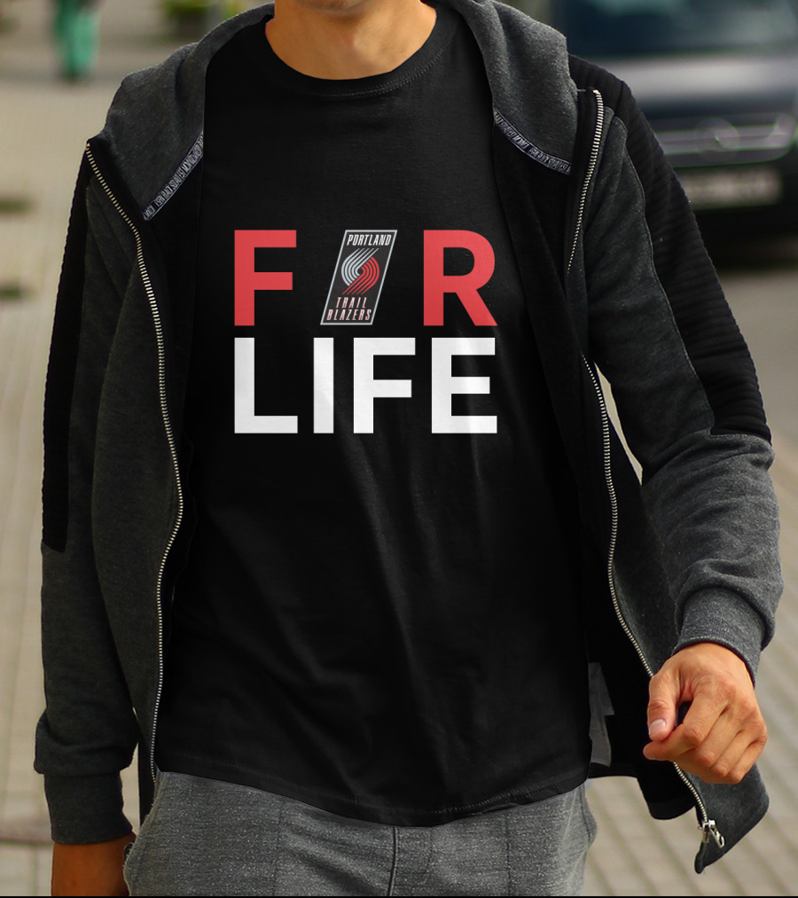 Portland Trail Blazers For Life Fan Pride T-Shirt