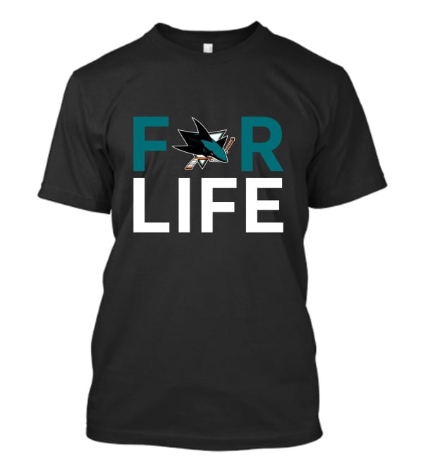 San Jose Sharks For Life Fan Pride T-Shirt