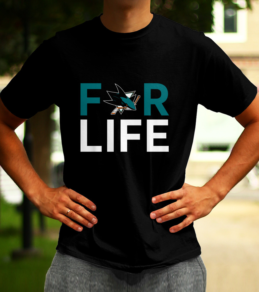 San Jose Sharks For Life Fan Pride T-Shirt